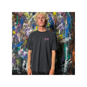 Steko Painted Fudo Men's S/S Shirt - Faded Black