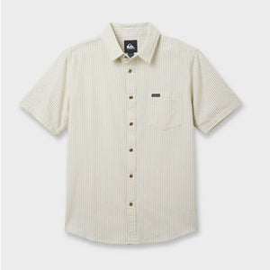 Quiksilver Oxford Stripe Classic Men's S/S Dres Shirt - Moonstruck