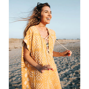 Sand Cloud Adobe Mudcloth Women's Cover Up - Sunflower