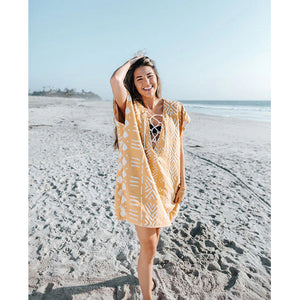 Sand Cloud Adobe Mudcloth Women's Cover Up - Sunflower