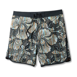Outerknown All Time Scallop Men's Boardshorts - Dazedaloha Tropical Forest