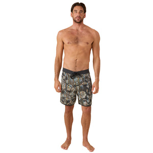 Outerknown All Time Scallop Men's Boardshorts - Dazedaloha Tropical Forest