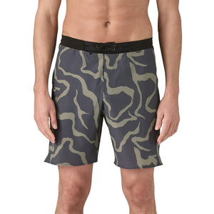 Patagonia Hydrolock Stitched 18" Men's Boardshorts - Camo Grey