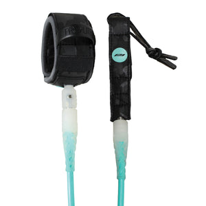 Pro-Lite Freesurf Series Double Swivel Surfboard Leash - 6'0"/Teal