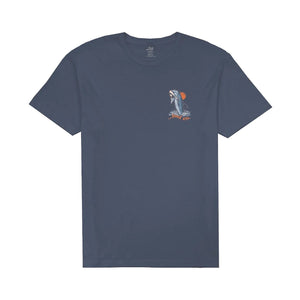 Lost Flippin Vintage Dye Men's S/S T-Shirt - Faded Indigo