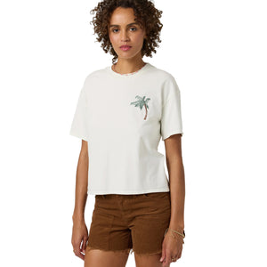 O'Neill O'Riginals Palms Away Easy Women's S/S T-Shirt - Tofu