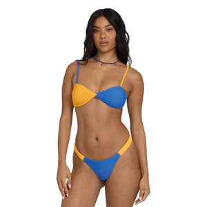 Billabong Tanline Twist Bandeau Women's Bikini Top - True Blue
