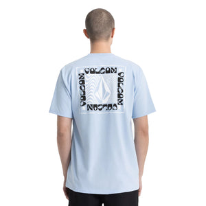 Volcom Wavy Train Men's S/S T-Shirt - Pastel Blue