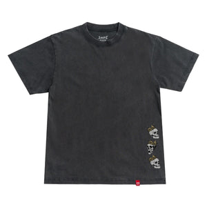 Lost Mayhem Flannel Boxy Men's S/S T-Shirt - Vintage Black