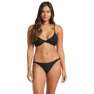 Volcom Simply Seamless V-Neck Women's Bikini Top - Black
