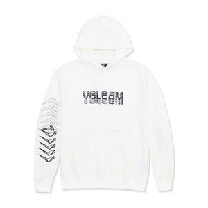 Volcom Cement Pullover Men's L/S Hoodie - Off White Heather