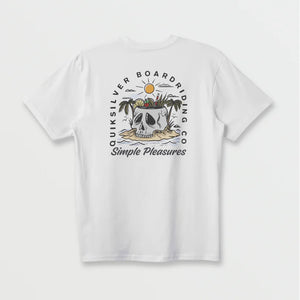 Quiksilver Simple Pleasures Men's S/S T-Shirt - White