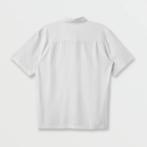 Quiksilver Waterman Tahiti Palms Men's S/S Dress Shirt - White