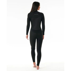 Rip Curl Dawn Patrol 3/2mm Chest Zip Women's L/S Wetsuit - Black