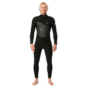 Rip Curl E7 Flashbomb 3/2mm Chest Zip Men's L/S Wetsuit - Black