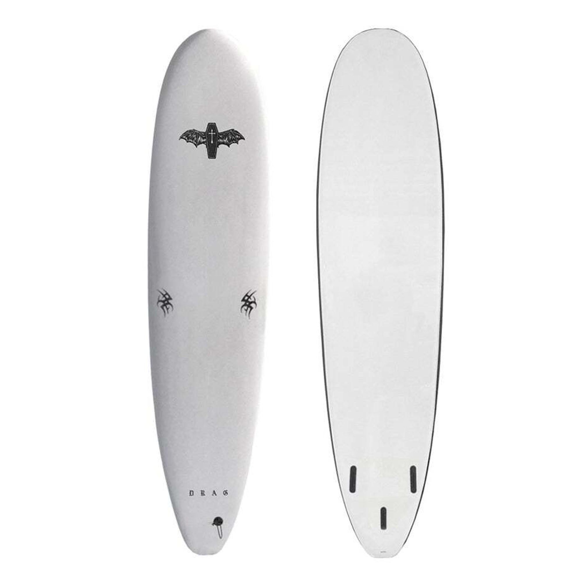 Drag Coffin 8'0 Single Fin Soft Surfboard