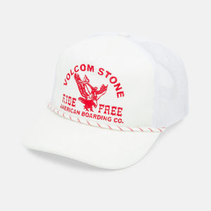 Volcom Shred Supply Trucker Men's Hat - White