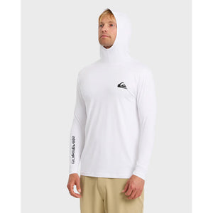 Quiksilver Everyday UPF 50 Hooded Men's L/S Surf Shirt - White