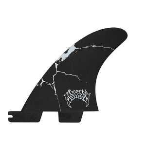 FCS II Mayhem Driver Quad Rear Surfboard Fins - Large/Blue