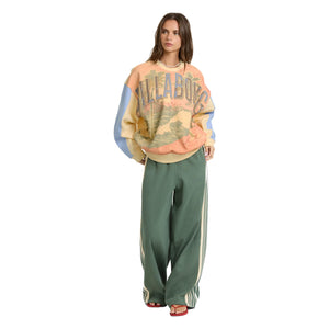 Billabong Surf Club Kendal Crewneck Women's L/S Sweatshirt - Light Yellow