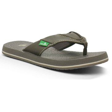 Sanuk Root Beer Cozy Youth Boy's Sandals
