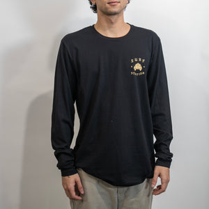 Surf Station x Kristina Cancelmi Aztec Men's L/S T-Shirt - Black