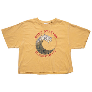 Surf Station Big Wave Women's Cropped S/S T-Shirt