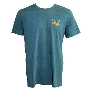 Surf Station Paisley Men's S/S T-Shirt - Heather Deep Teal