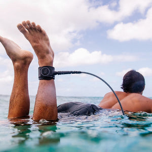 FCS Freedom Helix All Round Surfboard Leash - 7'/Smoke/White