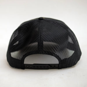 Firewire Logo Icon Trucker Hat - Black/Dark Camo