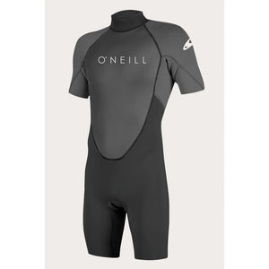 O'Neill Reactor-II 2mm Men's S/S Springsuit Wetsuit - Black/Graphite