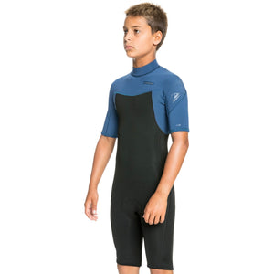 Quiksilver 2/2 Everyday Sessions Back-Zip Youth Boy's S/S Springsuit Wetsuit