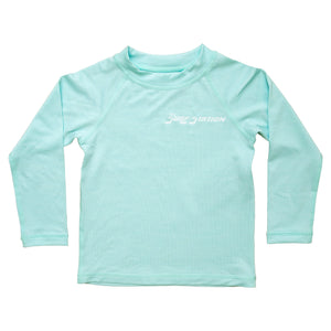 Surf Station Hybrid Team Toddler Boy's L/S Rashguard - Light Blue