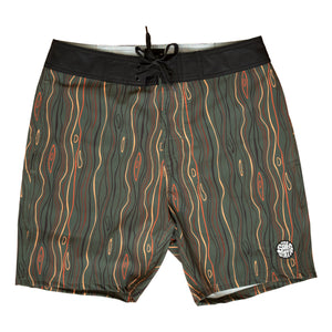 Surf Station Woody Print Men's Boardshort