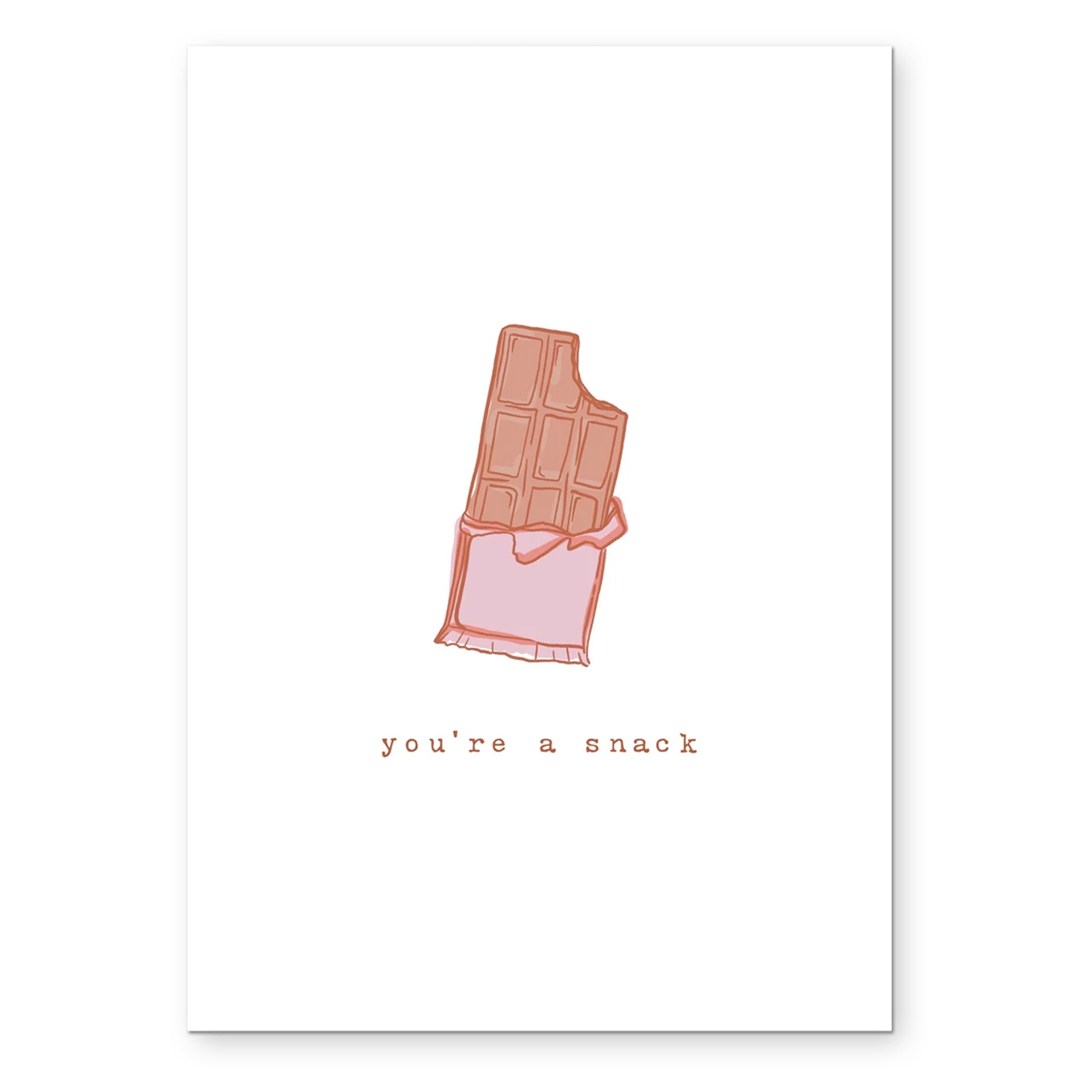 Party Tricks Chix You're A Snack Greeting Card