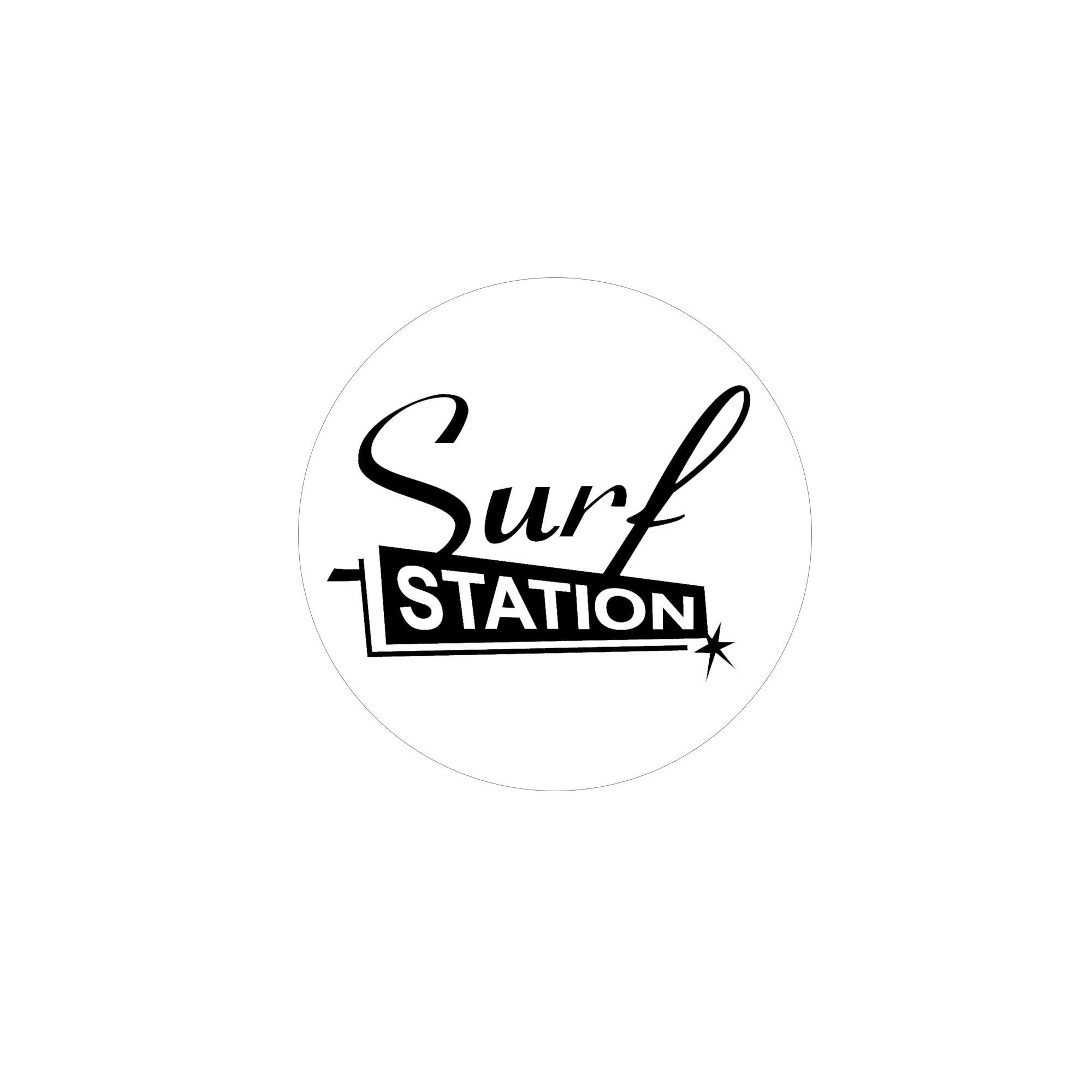 Surf Station Vegas Circle Sticker