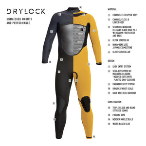Xcel Drylock 3/2 Chest-Zip Men's Fullsuit Wetsuit