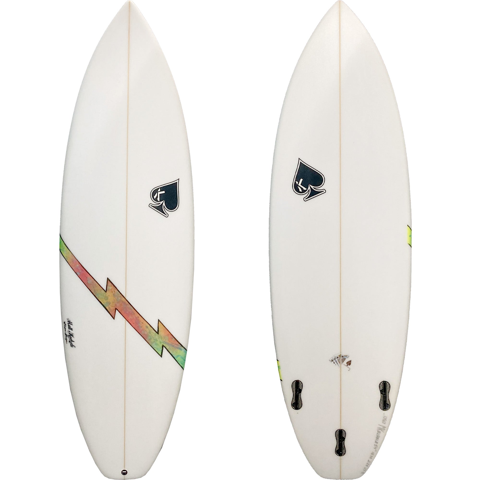 Kechele Lightning Bolt Surfboard - FCS II