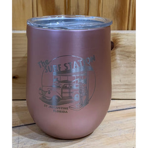 Surf Station Stemless 12oz Cup Rose