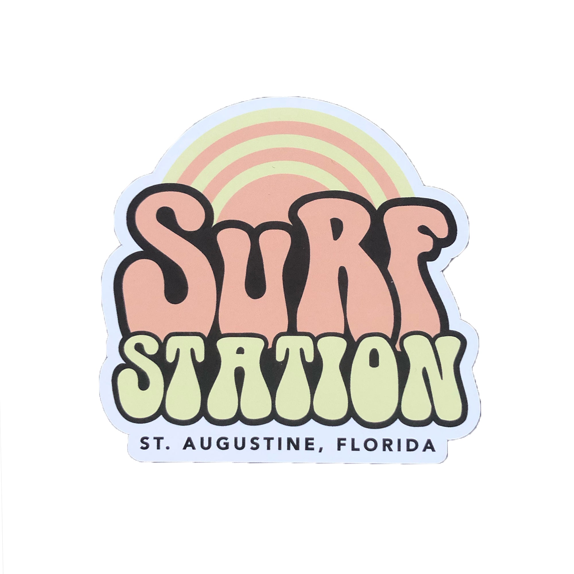 Surf Station Risin' Sun Sticker