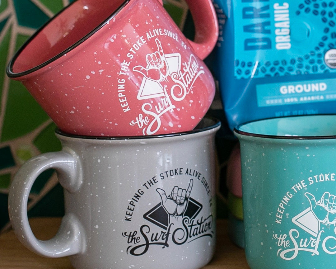 Surf Station Coffee Mugs - BOGO Free!