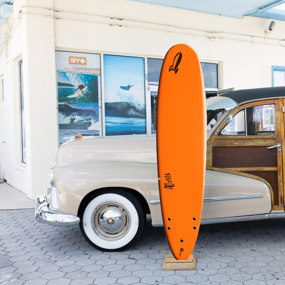 Rock-It Big Softy 8'0 Soft Surfboard - Orange