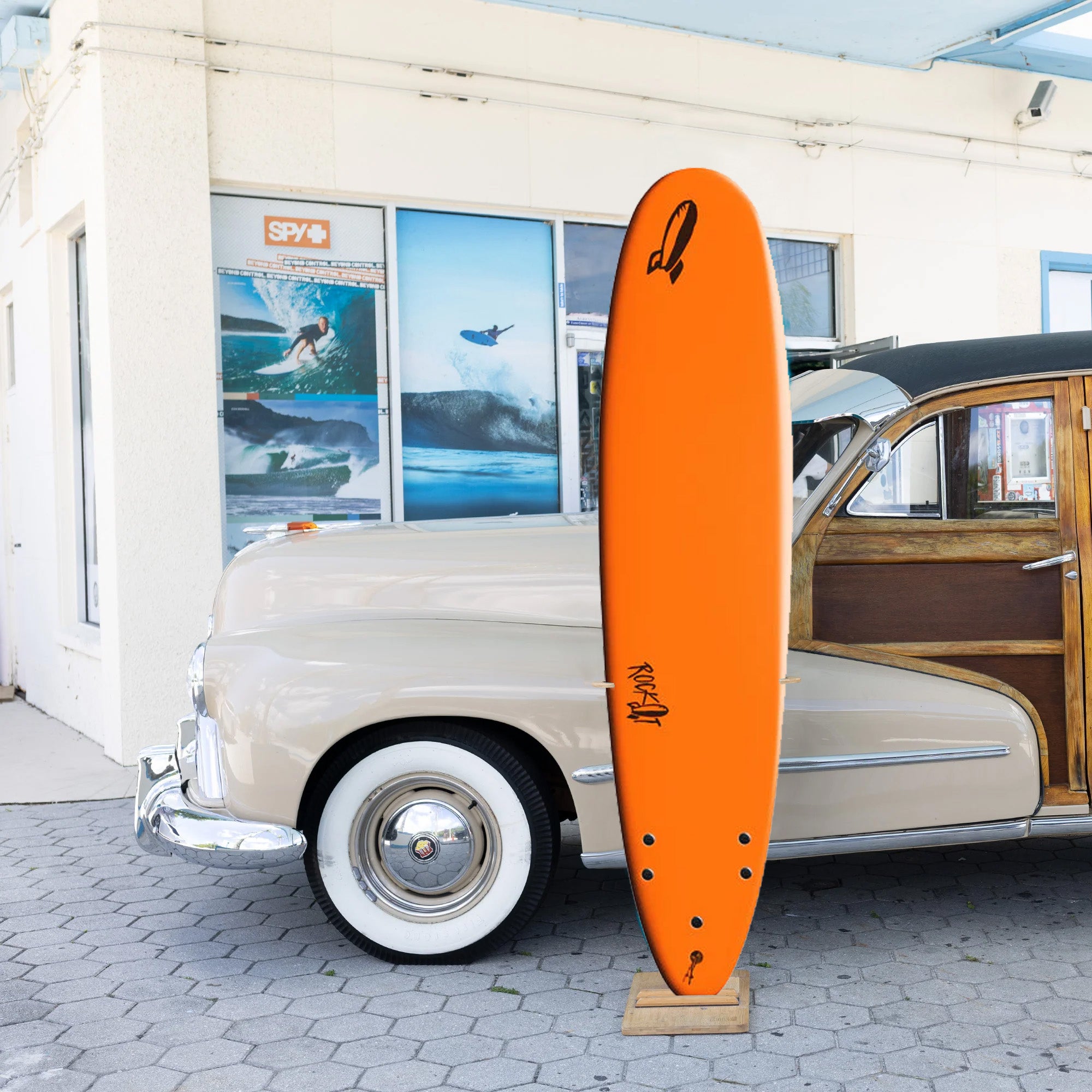 Rock-It Big Softy 8'0 Soft Surfboard - Orange