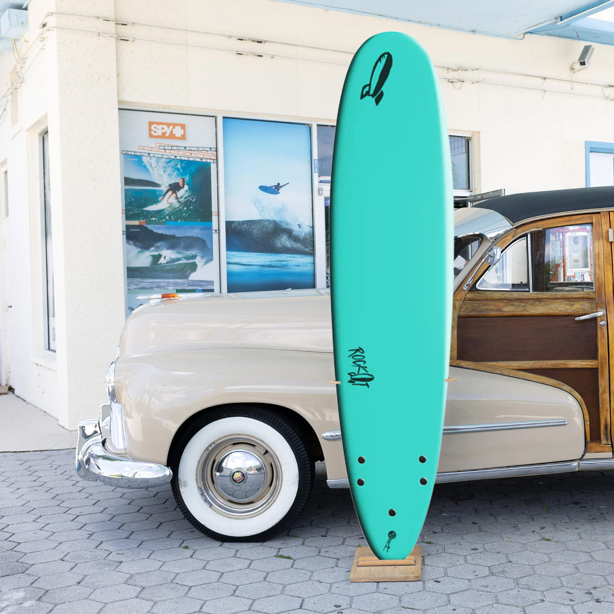 Rock-It Moby 9'0 Soft Surfboard - Turquoise