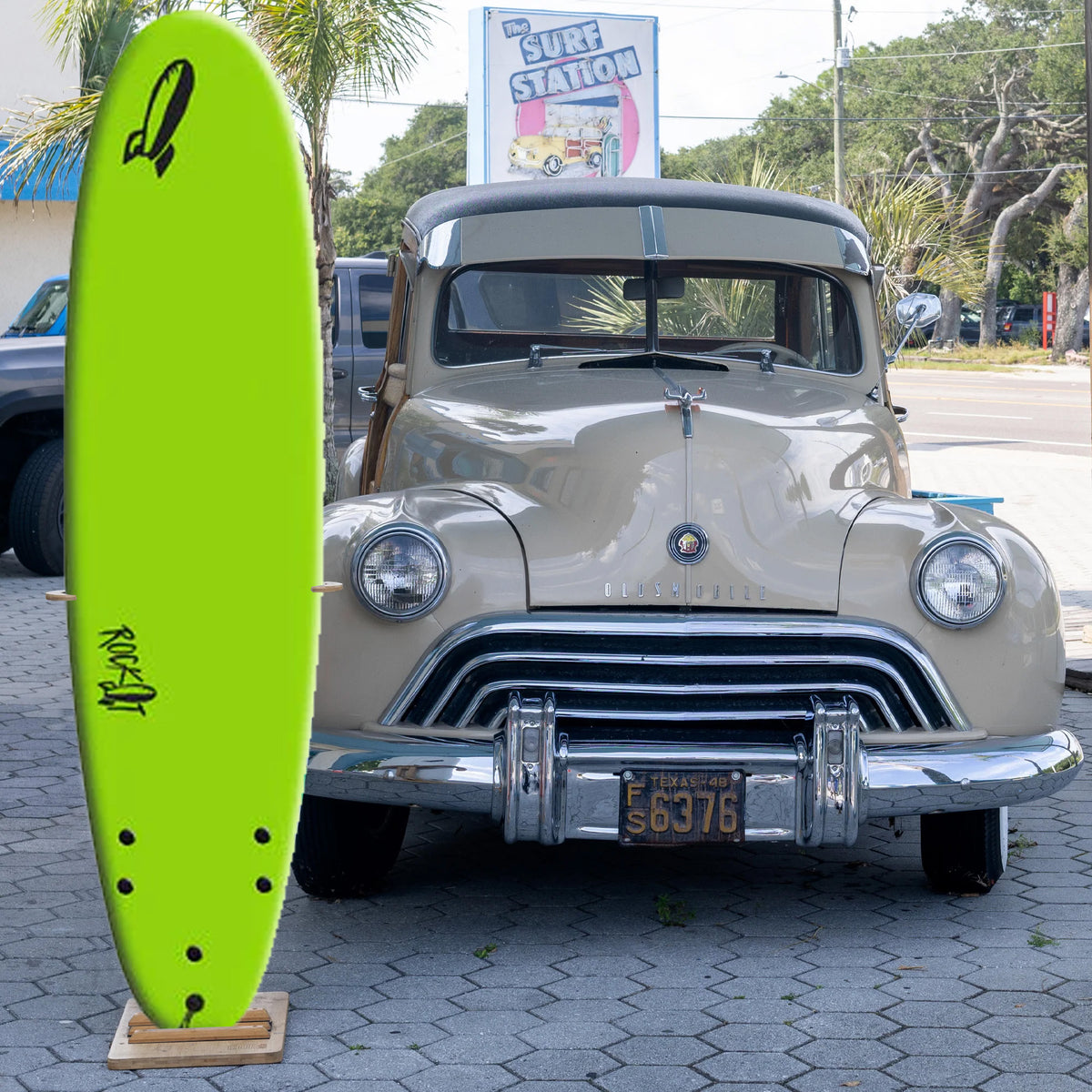 Rock-It Shortbus 7'0 Soft Surfboard - Green