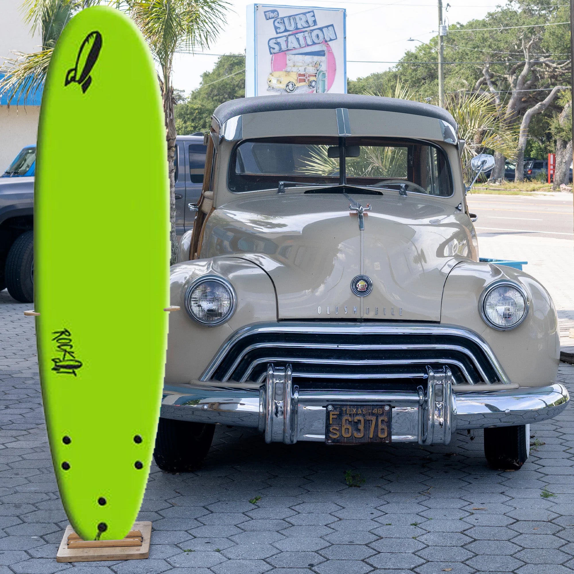 Rock-It Shortbus 7'0 Soft Surfboard - Green