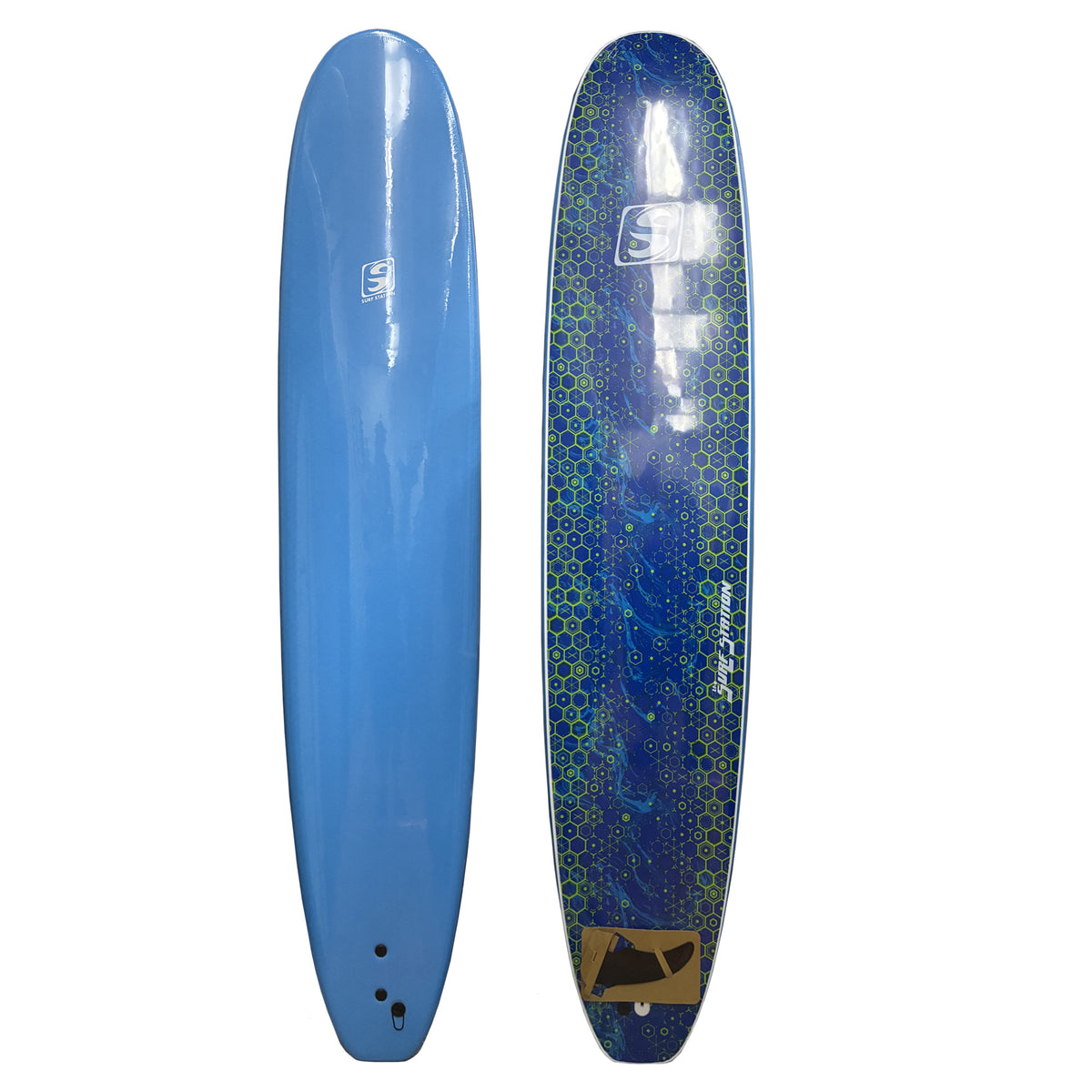 Surf Station Classic 10'0 Longboard Soft Surfboard - Blue