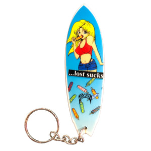 Lost Surfboard Keychain