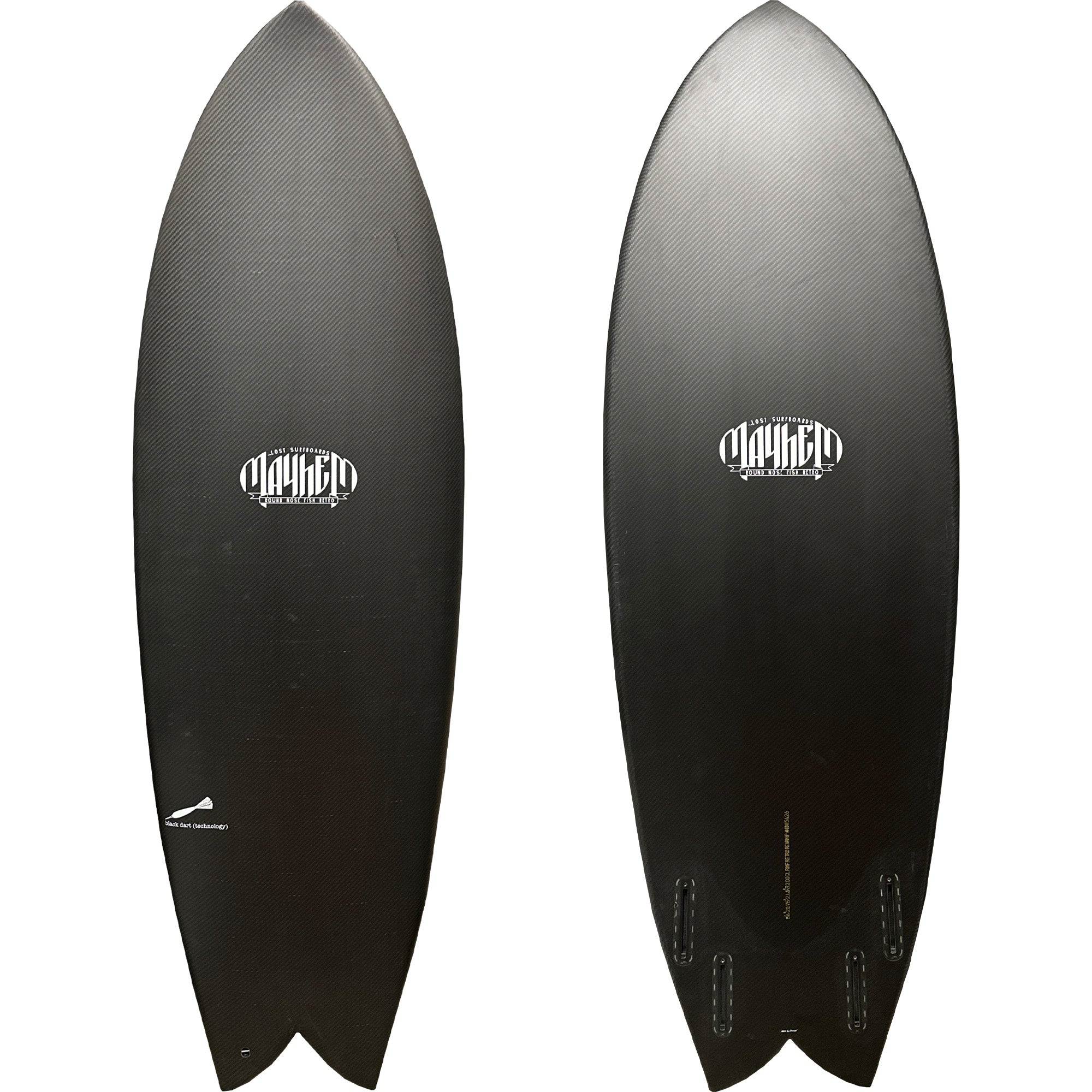 Lost Round Nose Fish Retro Revamp Double Dart EPS Surfboard - Futures