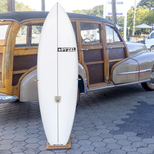 Pyzel White Tiger PU/Poly 5'8 Surfboard - FCS II